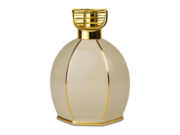 BACI MILANO Maroc & Roll/Vogue - Bottiglia catalitica 1 lt,  tortora/oro,