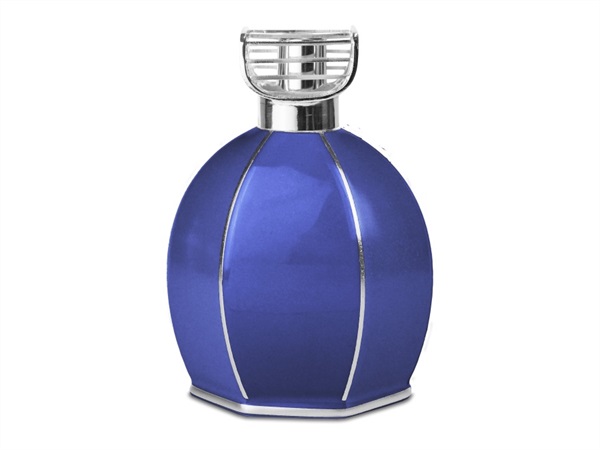 BACI MILANO Maroc & Roll/Vogue - Bottiglia catalitica 1 lt, blu/argento