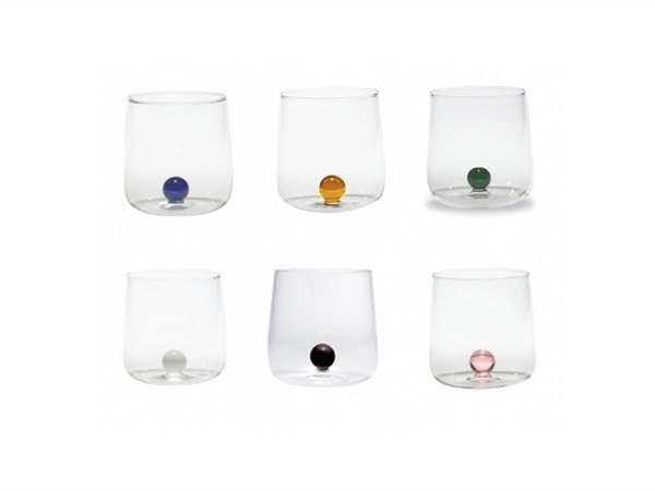 ZAFFERANO S.R.L. Bilia, set 6 bicchieri tumbler colori assortiti