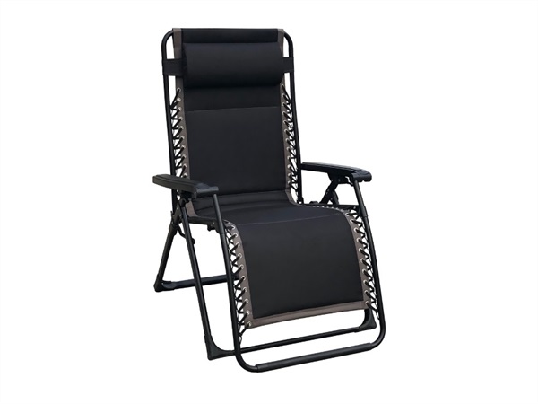 MAGAZZINI COSMA S.P.A. Sdraio Comfort XXL, struttura nera/telo nero