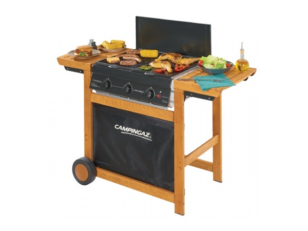 CAMPINGAZ Barbecue Adelaide 3 Woody, Dual gas Metano/GPL
