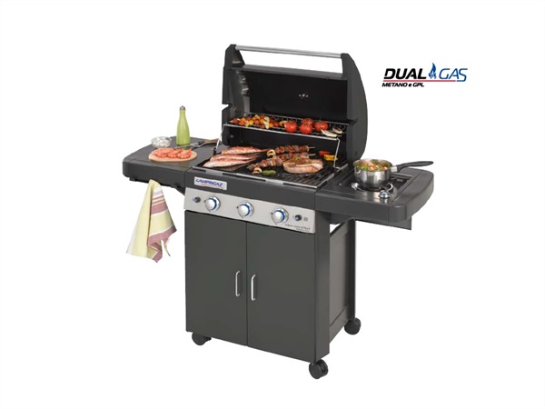Barbecue 3 SERIES LS PLUS , dual gas Metano/GPL