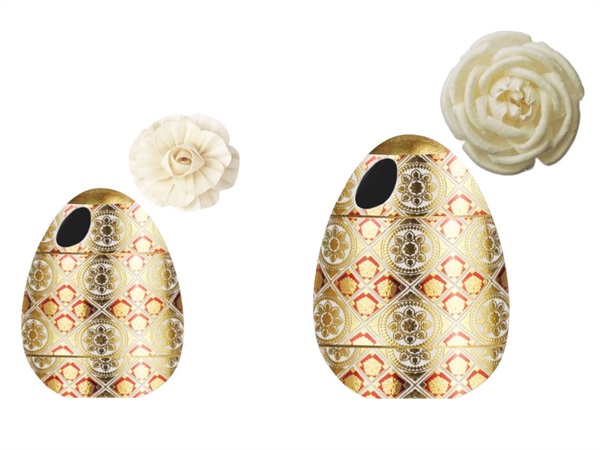 BACI MILANO Diffusore a forma di uovo baci milano - maroc & roll eggy - gold elvis