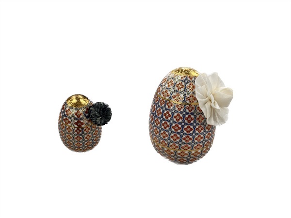 BACI MILANO maroc & roll eggy - Diffusore a forma di uovo, gold sting