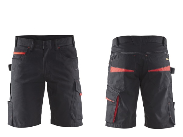 BLÅKLÄDER ITALIA SRL Pantaloncino service 1499 9956 blåkläder nero/rosso + t-shirt