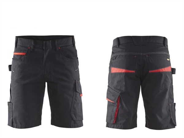 BLÅKLÄDER ITALIA SRL Pantaloncino service 1499 9956 blåkläder nero/rosso