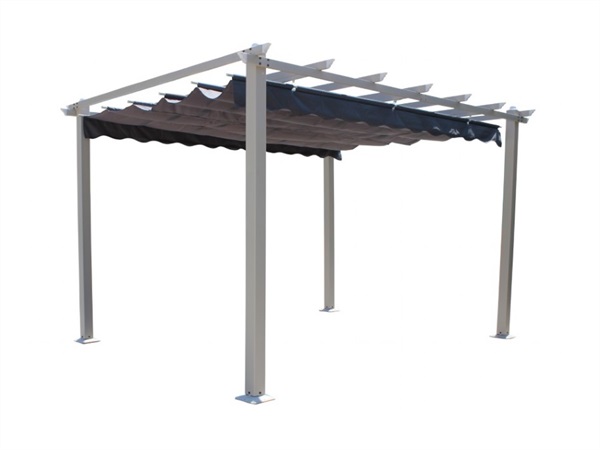 MAGAZZINI COSMA S.P.A. Gazebo Astoria, tortora telo grigio, 3x3 m