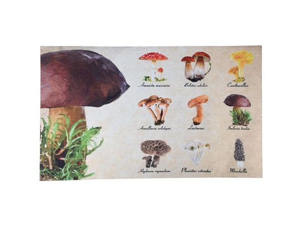 ESSCHERT DESIGN Zerbino con fantasia funghi e tipi di varietà
