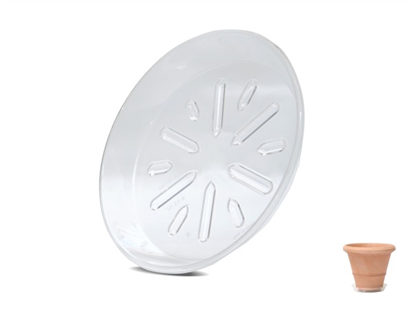 MARCHIORO SAS Sottovaso tondo trasparente Selene