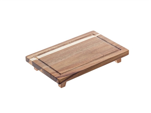 Creative Deco Vassoio Legno Rettangolare, con Maniglie, 39,5 x 24 x 6,3  cm, Vassoio da Portata da Letto per Servire Colazione, Caffe