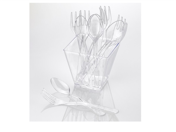 LEONE Cucchiaino krystal party 9,5 cm, 50 pezzi