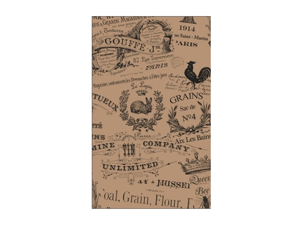 Cartine antigrasso vintage, 12.5x20 cm, 500 pz