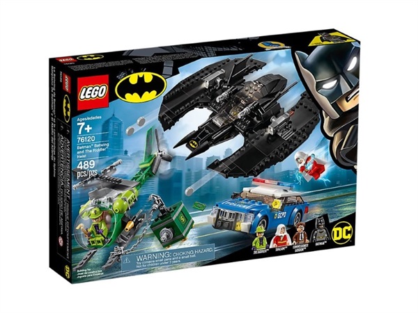 LEGO Lego batman, bat-aereo di batman e la rapina dell'enigmista, 76120