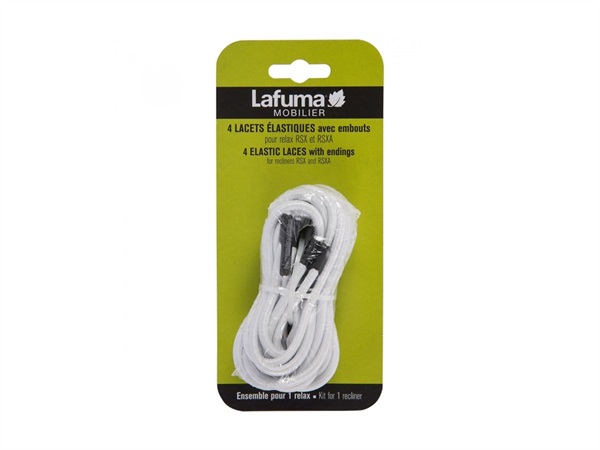 Lacci elastici bianchi lafuma kit di ricambio per sdraio rsxa bianca
