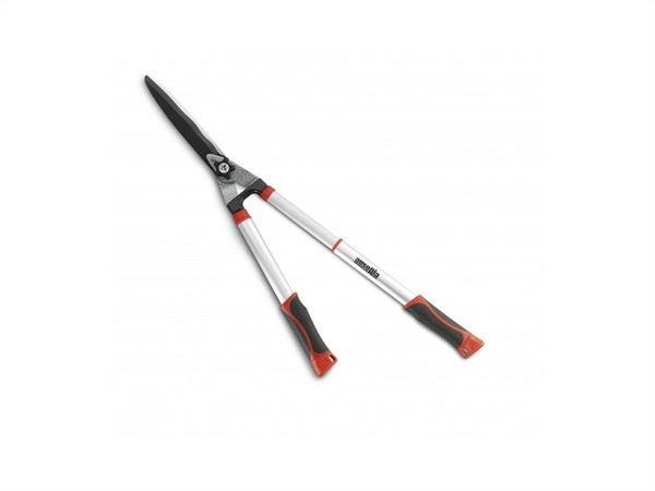 Forbice da siepi lame ondulate manici alluminio telescopici Cm 65 allungabile a Cm 85