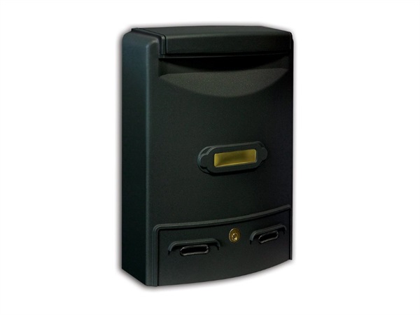 ALUBOX Cassetta postale nera Europa Maxi - Alubox