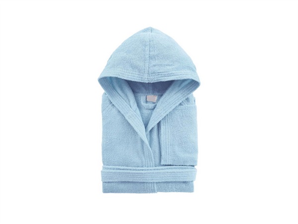 UNO CASA & DESIGN Accappatoio con cappuccio Pure, cotone 100%, blu perla