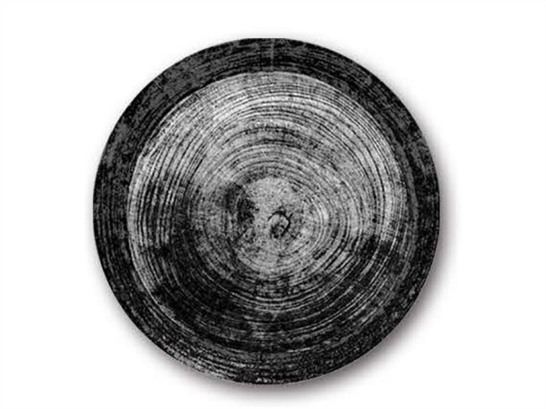 SATURNIA Black Round, linea Siviglia, Piatto piano 26 cm