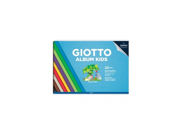 FILA Album A4 da disegno Giotto da 20 fogli colorati (grammatura 120)