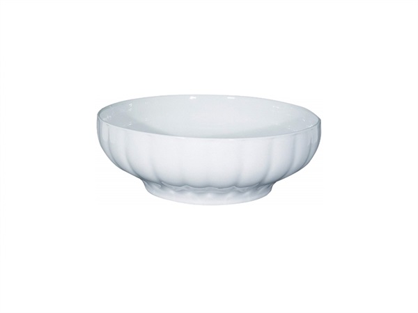 SATURNIA Napoli bianco insalatiera costolata, Ø 17 cm