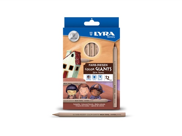 FILA Lyra Color Giants Skin Tones - confezione da 12 pastelli