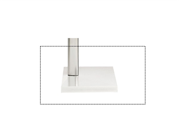 EMU BASAMENTO RETTANGOLARE LARGE 929/B8N PER OMBRELLONI SHADE 981/985 EMU BIANCO 23