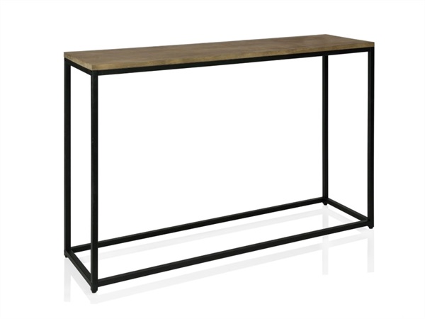 ANDREA HOUSE Consolle in legno e metallo nero