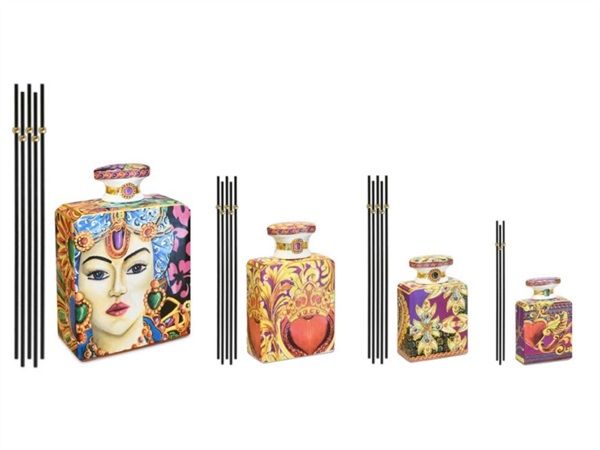MAROC & ROLL Bottiglia diffusore quadrata baci milano - baroque & rock/le gioie, purple mood