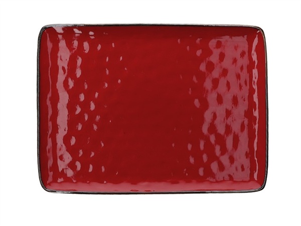 ROSE & TULIPANI concerto rosso fuoco,Vassoio rettangolare, 36x26,5 cm