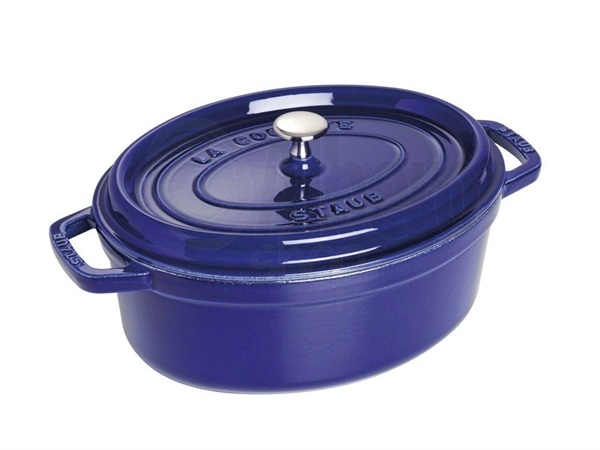 STAUB Cocotte ovale blu scuro, 31 cm