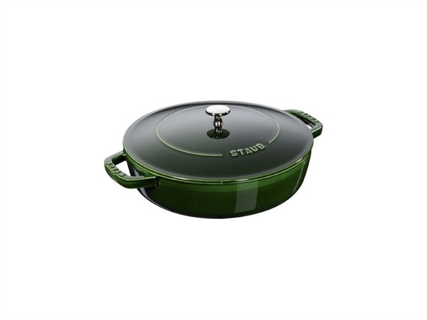 STAUB Tegame Chistera 24 cm Verde Basilico in Ghisa