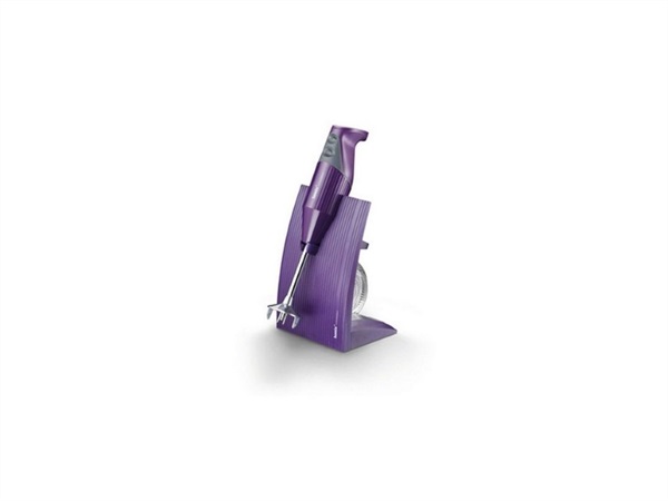 MIXER IMMERSIONE COMPLETO ACCESSORI Super Box Melanzana 200W