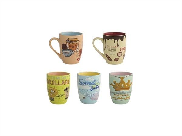 BRANDANI GIFT GROUP S.A.S. Mug le spiritose, decori assortiti