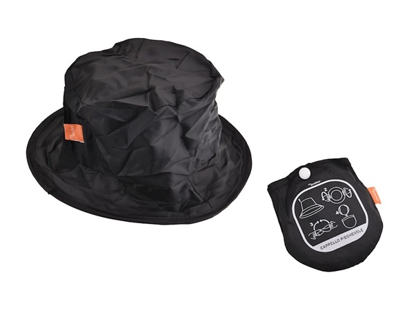 TRADING GROUP CAPPELLO ANTIPIOGGIA PIEGHEVOLE NERO