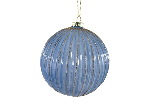 PLATHEA PALLA BLU TRASPARENTE VETRO