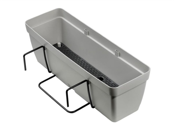 DEROMA ENJOY KIT DA BALCONE CON RISERVA D'ACQUA 50CM - 9,6 LT CEMENTO