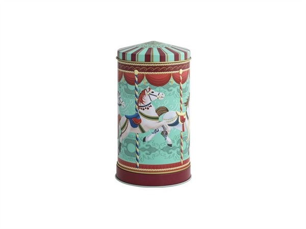 BRANDANI GIFT GROUP S.A.S. Barattolo carillon giostra, Ø 10 x 17h cm, metallo