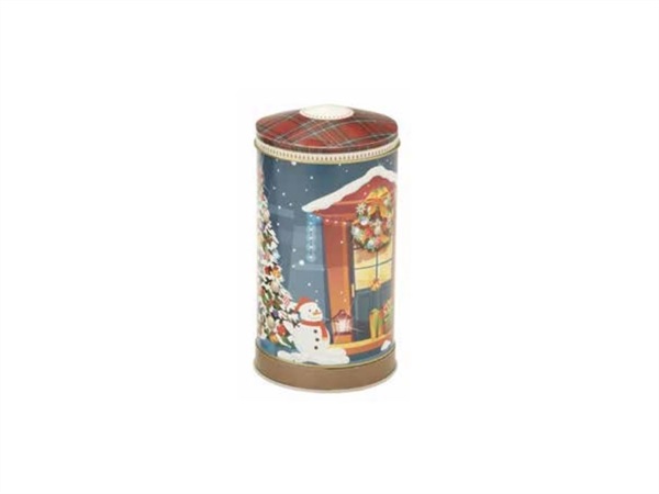 BRANDANI GIFT GROUP S.A.S. Barattolo carillon, magica notte di natale, Ø 10x17h cm, metallo