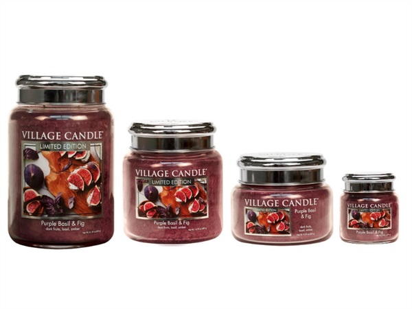 VILLAGE CANDLE Candela profumata Village Candle®, Purple Basil & Fig
