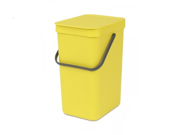 BRABANTIA Pattumiera sort & go - 12 lt - yellow