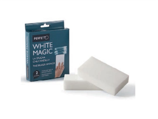 PERFETTO Spugna whitemagic cancella macchie, 2 pezzi