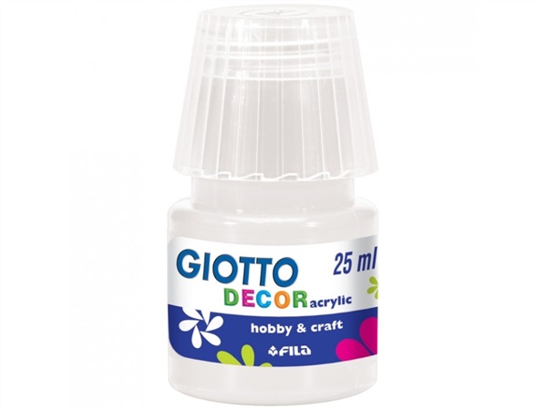 FILA Giotto decor, tempera acrilica, bianco 25 ml