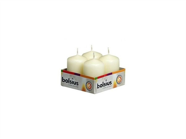 CANDELA AVORIO H. 60 MM. X 40 MM. CF. 4 PZ.