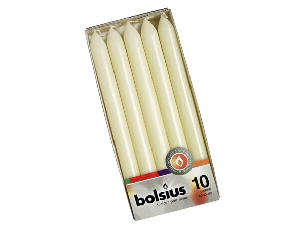 BOLSIUS Candele per la cena, 230/20 mm 10 pz.