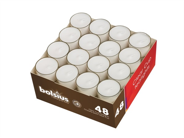 BOLSIUS Bolsius Tealight 8h confezione da 48 pezzi