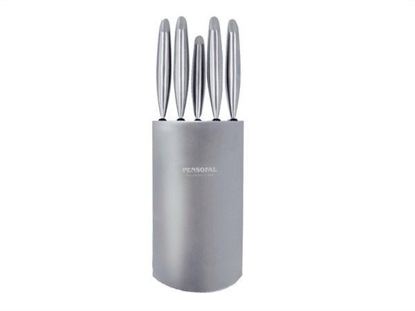 PENSOFAL Academy Chef, ceppo con 5 coltelli, 23 x 14 x 37 h cm