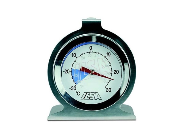ILSA Termometro per Frigo/Freezer in acciaio inox 18/10 Ø 6 cm.