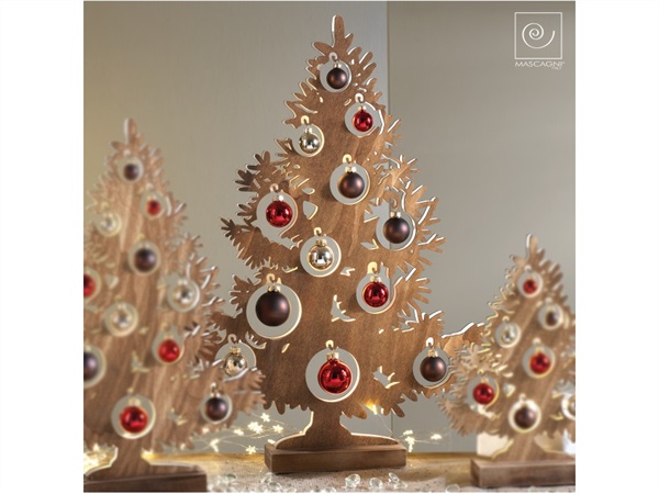 MASCAGNI Albero led 64 cm, color noce