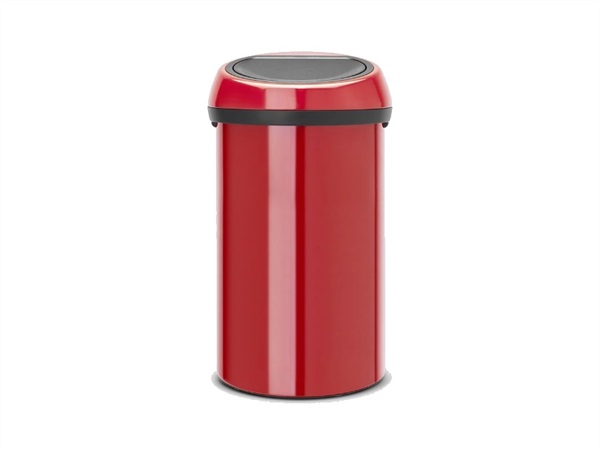 BRABANTIA TOUCH BIN pattumiera 60 litri - Passion Red