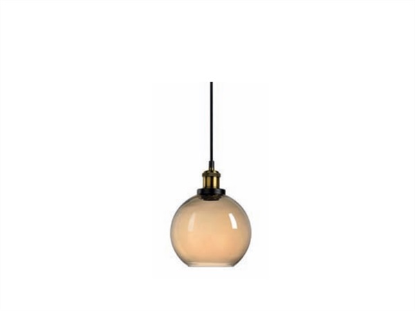 ANDREA HOUSE Lampada soffitto ambra diam 18 cm vetro